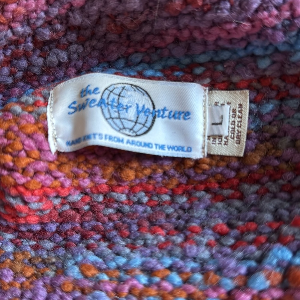 Colorful Knit Zip-Up Jacket - Picture 8 of 9